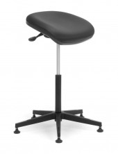 CS Perching Stool For Height Adjustable Desks. Gas Lift. Star Base With Glides. Any Fabric Colour